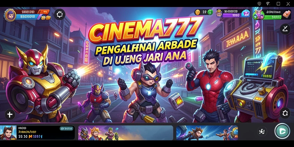 Tampilan gameplay seru dari CINEMA777 yang menampilkan tantangan arcade.