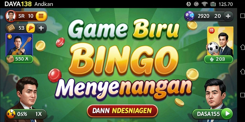 Tampilan seru dari gameplay Bingo di DAYA138