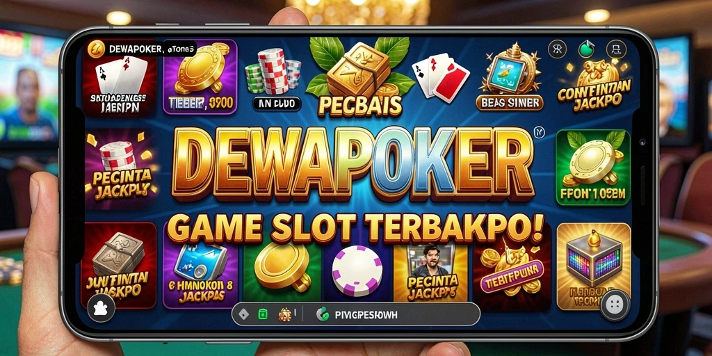 Gameplay seru dari DEWAPOKER yang menampilkan berbagai mesin slot.