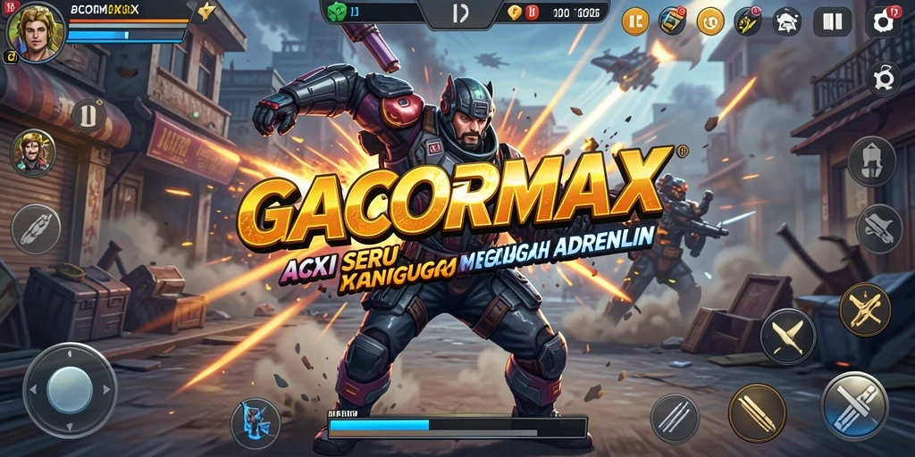 Tangkapan layar menampilkan gameplay aksi seru dalam GACORMAX.