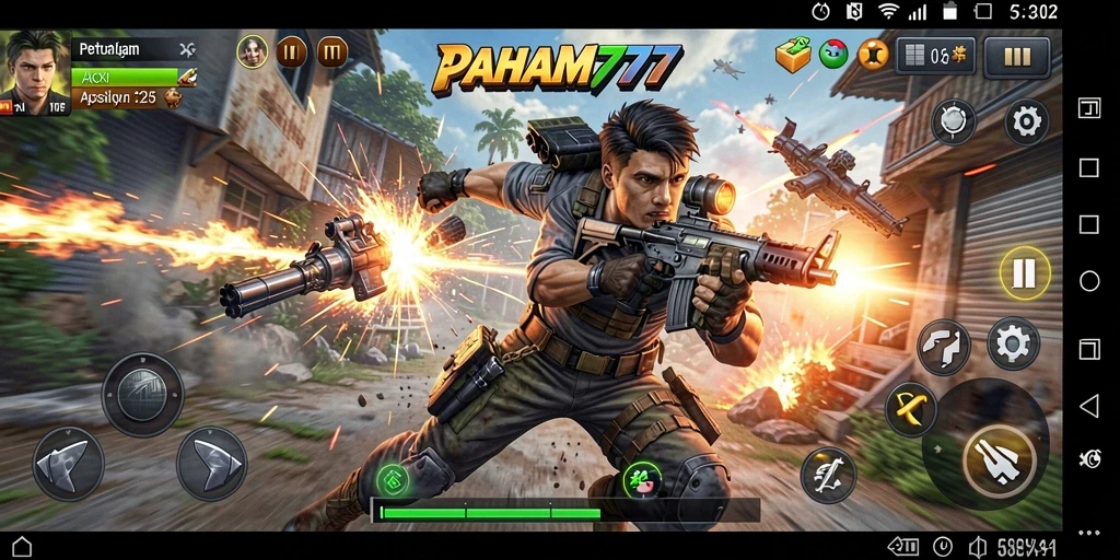 Tampilan seru dari gameplay PAHAM777 yang memacu adrenalin.