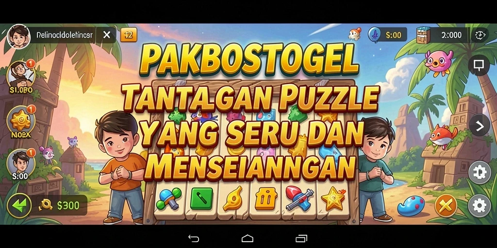 Gameplay PAKBOSTOGEL yang menarik dan penuh tantangan.